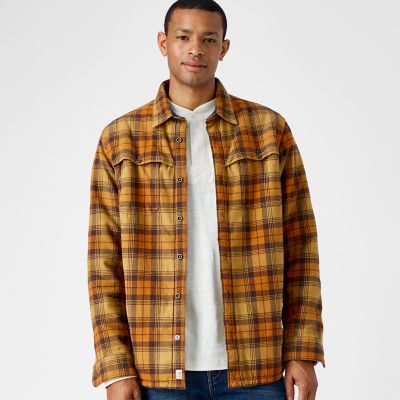 Men's Fleece-Lined Flannel Shirt | Timberland US