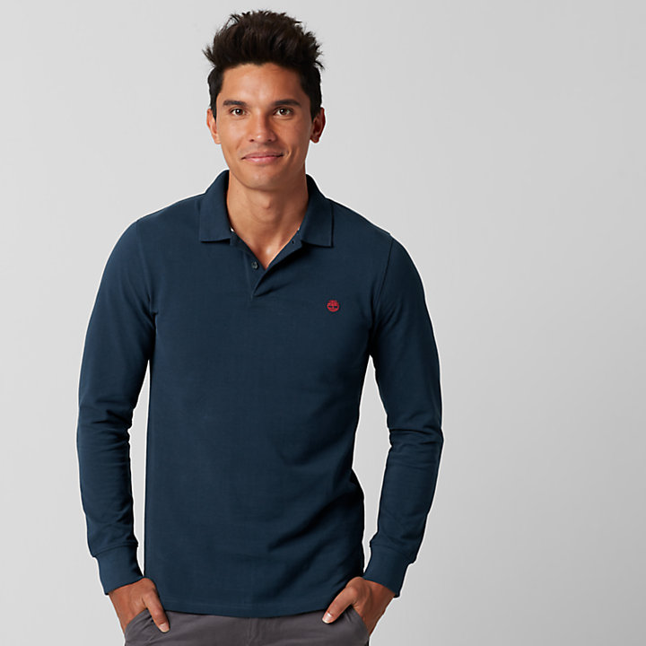Men's Millers River Slim Fit Long Sleeve Polo Shirt | Timberland US Store