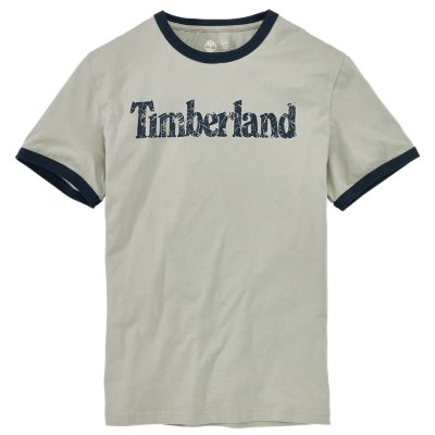 Men's Short Sleeve Linear Logo Ringer T-Shirt | Timberland US Store