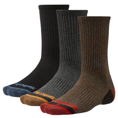 Men's Color Toe Crew Socks (3-Pack 