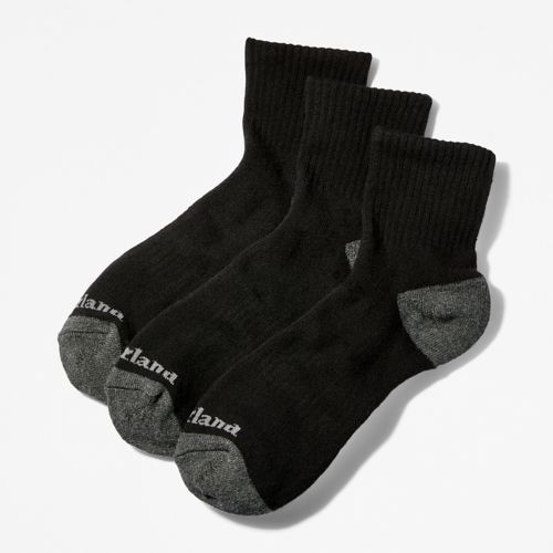 Men's Essential Quarter Crew Socks (3-Pack)-