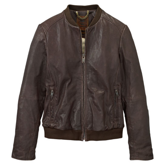 Women's Belknap Leather Bomber Jacket