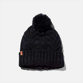 Women's Autumn Woods Cable Beanie with Pom
