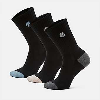 Women's Beige/Tan Original Crew Non-Slip Socks - 3 pairs