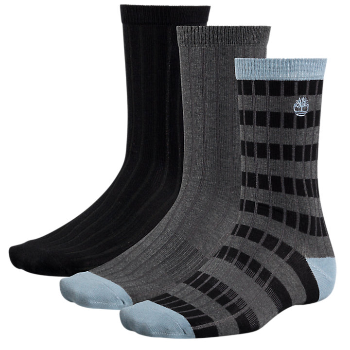 Men's Striped Ribbed Crew Socks (3-Pack) | Timberland US Store