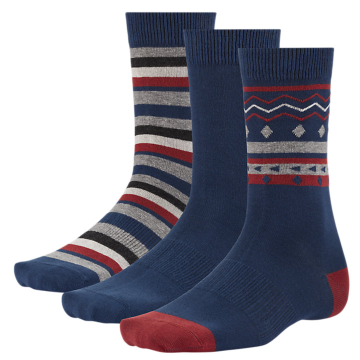 Men's Patterned Crew Socks (3-Pack) | Timberland US Store