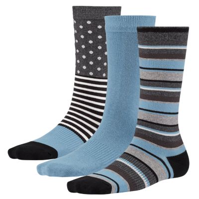 Womens Dots And Stripes Crew Socks 3 Pack Timberland Us Store 