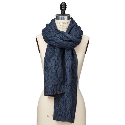 Womens Essential Cable Knit Scarf Timberland Us Store