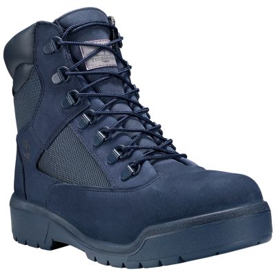 timberland navy blue field boots