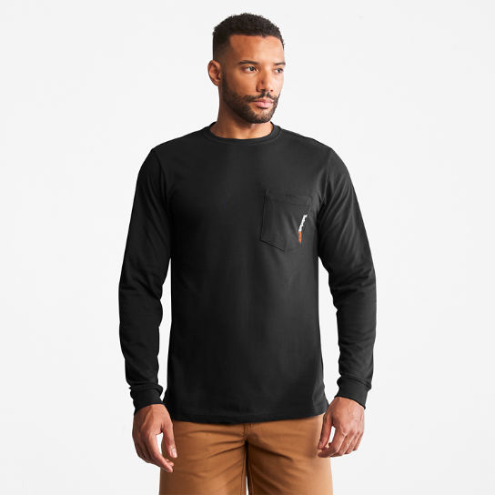 Timberland PRO Men's Base Plate Blended Long-Sleeve T-Shirt with Logo