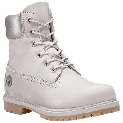 gray timbs womens