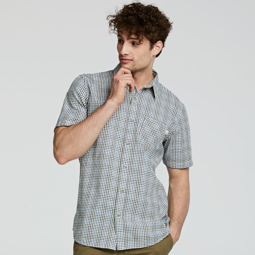 Men's Perry Stream Mini Check Raw Cotton Shirt | Timberland US Store