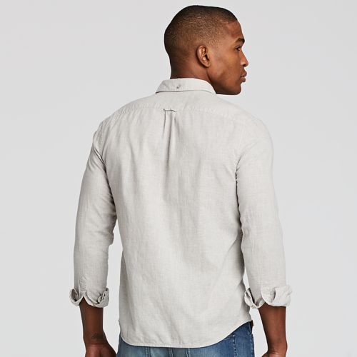 Men's Classic Long Sleeve Slim Fit Chambray Shirt | Timberland US Store