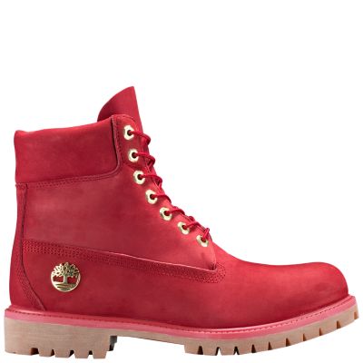 red and gold timberlands