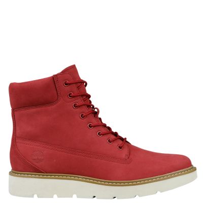 timberland red laces