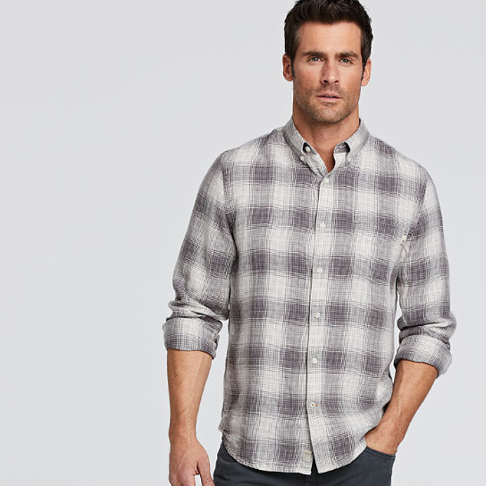 Men's Mill River Long Sleeve Slim Fit Linen Shirt | Timberland US Store
