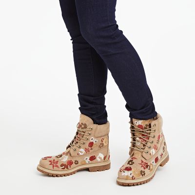 timberland embroidered boots