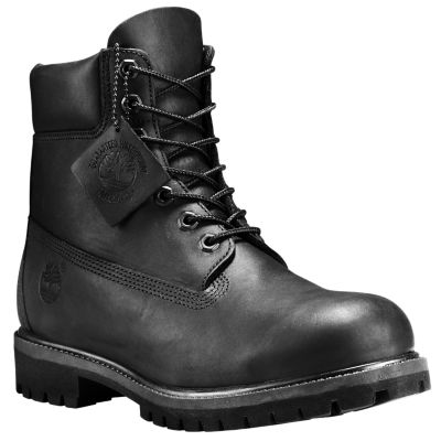 mens timberland black 6 premium boots