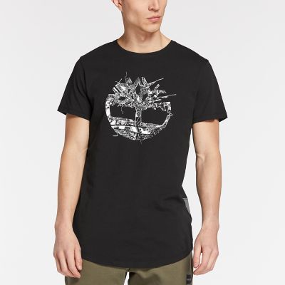 Timberland | Men's Reflective Crackle Logo T-Shirt
