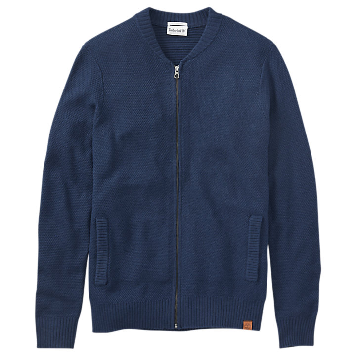 Timberland | Men's Cashmere Blend Zip Cardigan Sweater