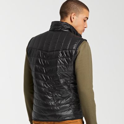 timberland mens skye peak thermofibre quilted vest black