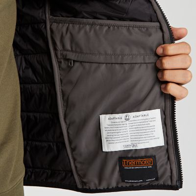 timberland mens skye peak thermofibre quilted vest black