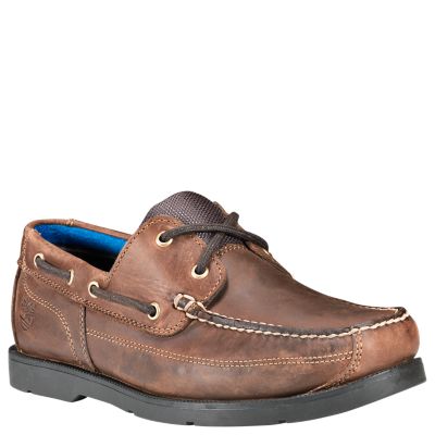 timberland men's piper cove leather boat shoes