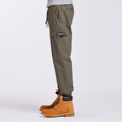 timberland boots with jogger pants
