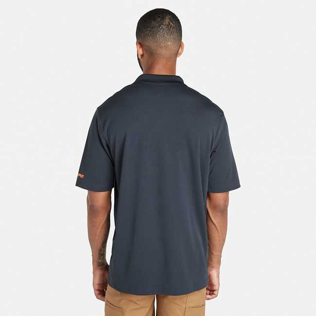 black polo t shirt front and back