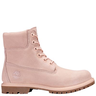 pink suede boots for womens