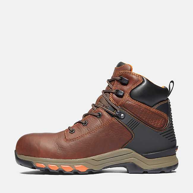 Embossed Leather Safety Shoes MID Cut High Quality Outdoor Style