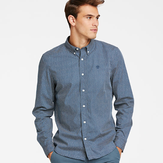 Men's Slim Fit Printed Poplin Shirt | Timberland US Store