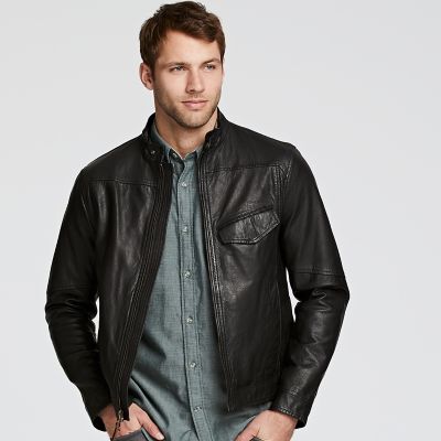 Timberland | Men's Kinsman Leather Café Racer Jacket