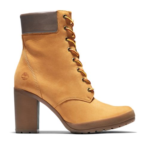 Women's Suede-Look Block Heel Boots find Brand