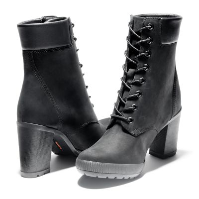 black boots 1 inch heel