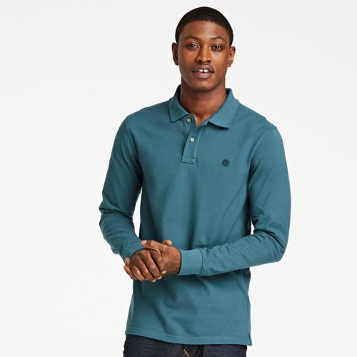Men's Millers River Long Sleeve Polo Shirt | Timberland US Store