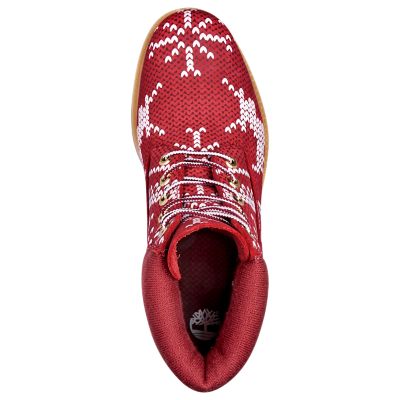 christmas sweater timberlands