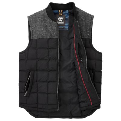 timberland mens skye peak thermofibre quilted vest black
