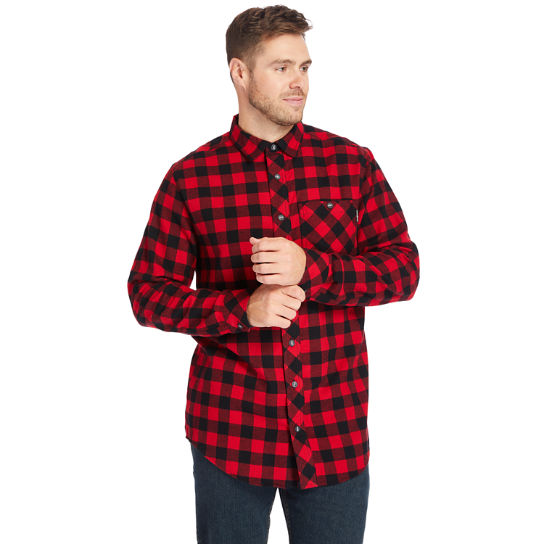Men's Big & Tall Timberland PRO® Woodfort Mid-Weight Flannel Work Shirt