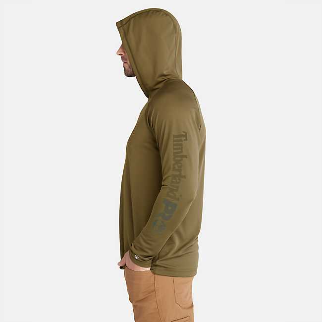 Timberland Pro Men's Wicking Good Hoodie in Burnt Olive, Size: Large