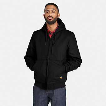 Men's Timberland PRO® Gritman Fleece-Lined Hooded Canvas Jacket