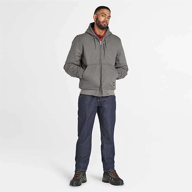 Carhartt Men's Thermal Lined Canvas Hooded Jacket