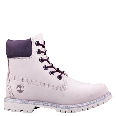 light purple timberland boots