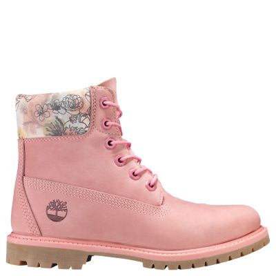 womens pink timberland boots size 11