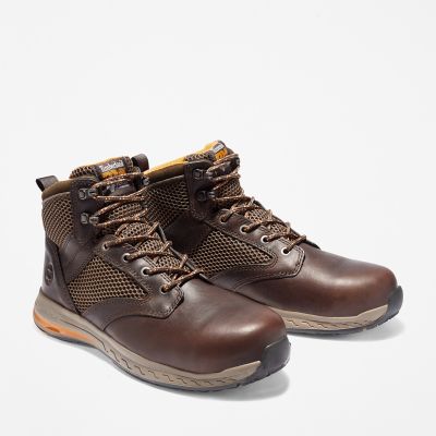 timberland pro men's drivetrain mid composite toe industrial boot