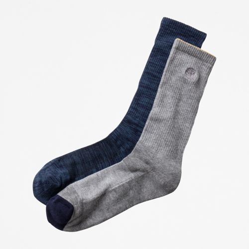 Men's 2-Pack Casual Crew Socks-