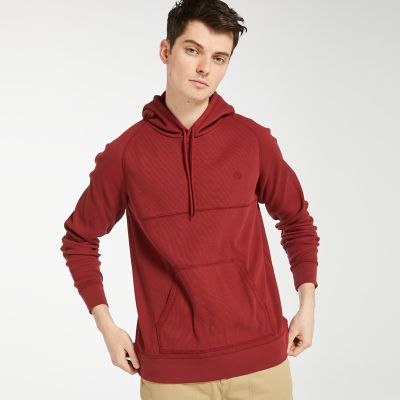 red timberland hoodie