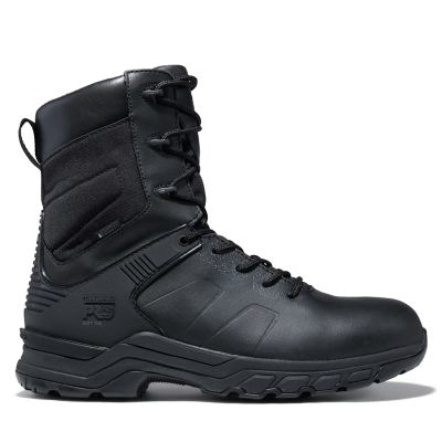 8 inch timberland boots black
