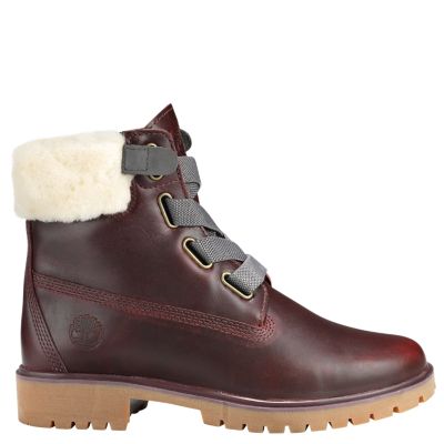 wedge timberland style boots