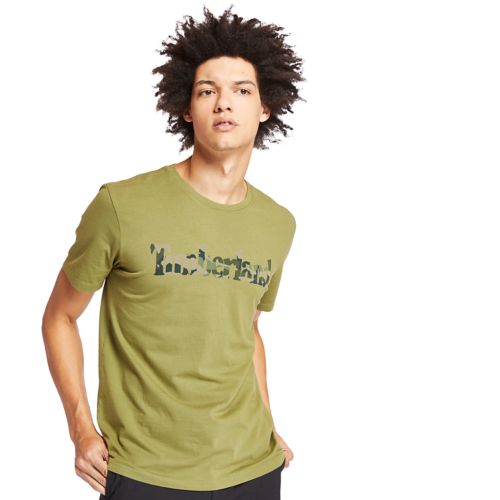 Men's Kennebec River Camo Linear Logo T-Shirt-